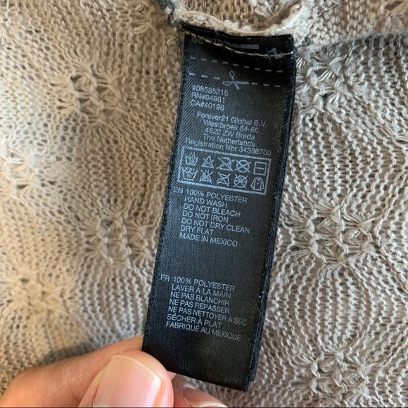 3 for $15 Forever 21 Beige Asymmetrical Cardigan - Picture 7 of 7